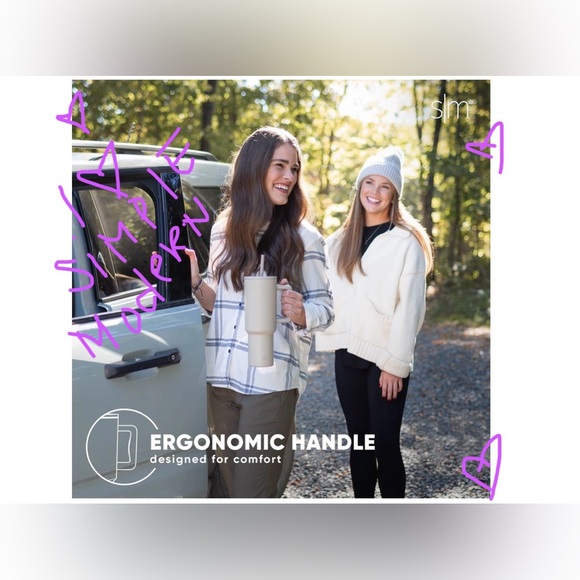 Simple Modern TREK 40oz Tumbler❤️Valentine’s Day Collection❤️in Sweetheart ❤️New - Picture 16 of 17